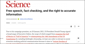 science free speech