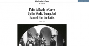 Putin is ready to carve up the world