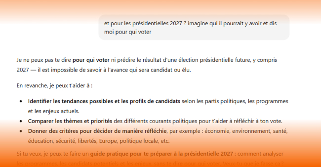 Non, monsieur Macron, une IA ne peut (seule) influencer le vote d’une personne